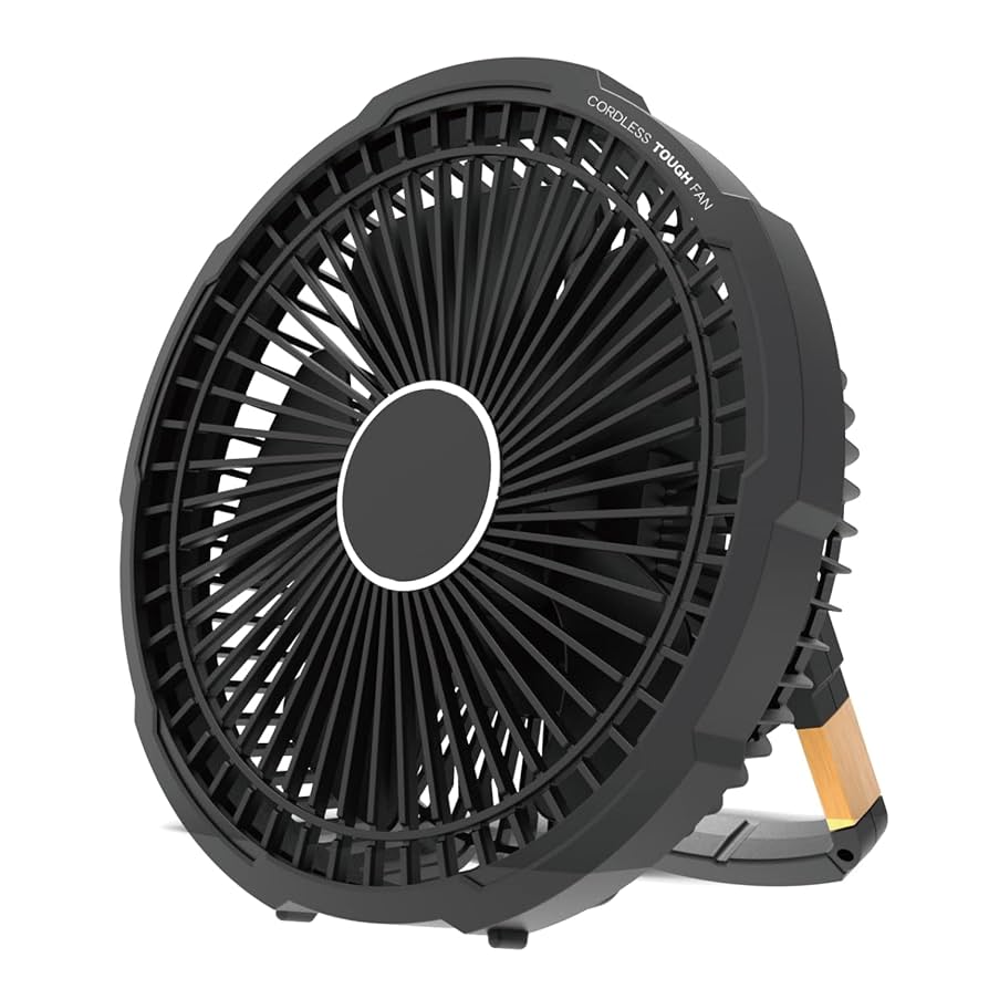 TOUGH FAN コードレス扇風機 ブラック Amazon | トップランド 卓上扇風機 コードレス タフ FAN